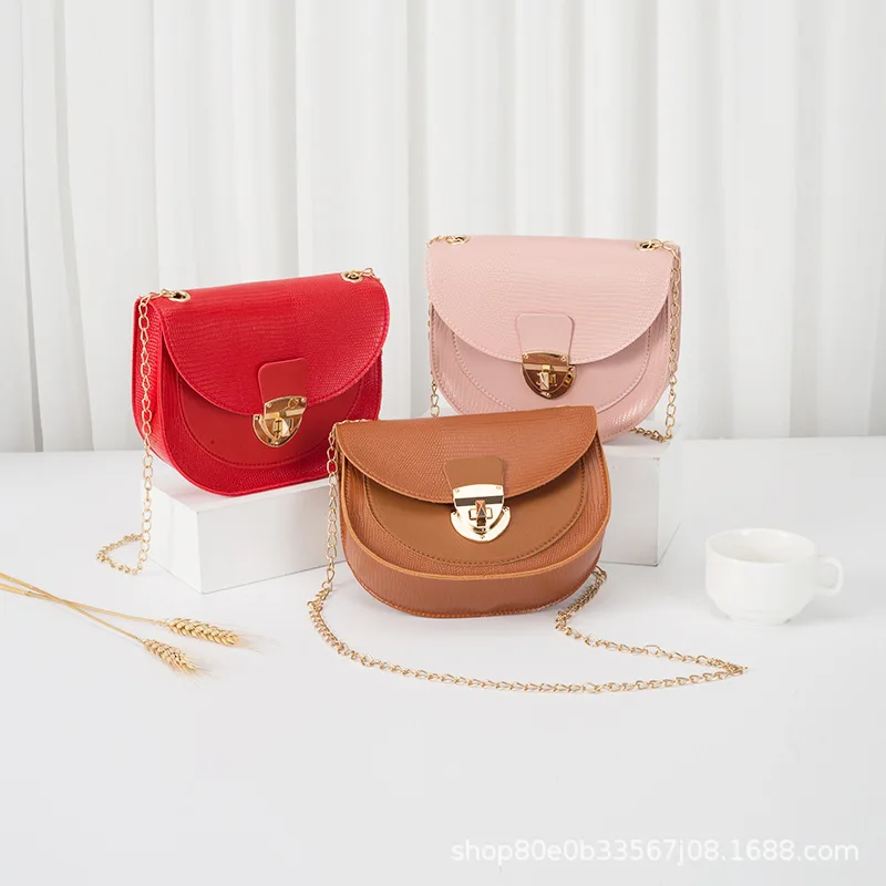 Crocodile saddle bag 2023women bags foreign trade small bag packet women's bag shoulder crossbody bag