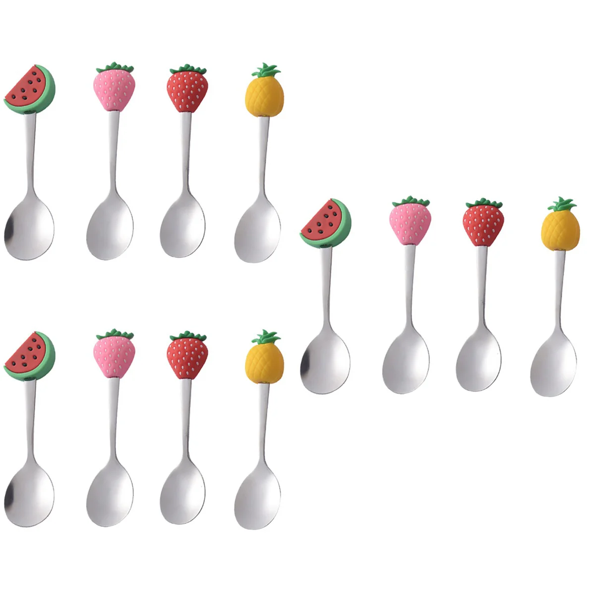 

Spoon Spoons Coffee Stainless Dessert Metal Mini Steel Tea Cake Ice Scoop Serving Lovely Cream Smothies Utensils Sugar Mixing