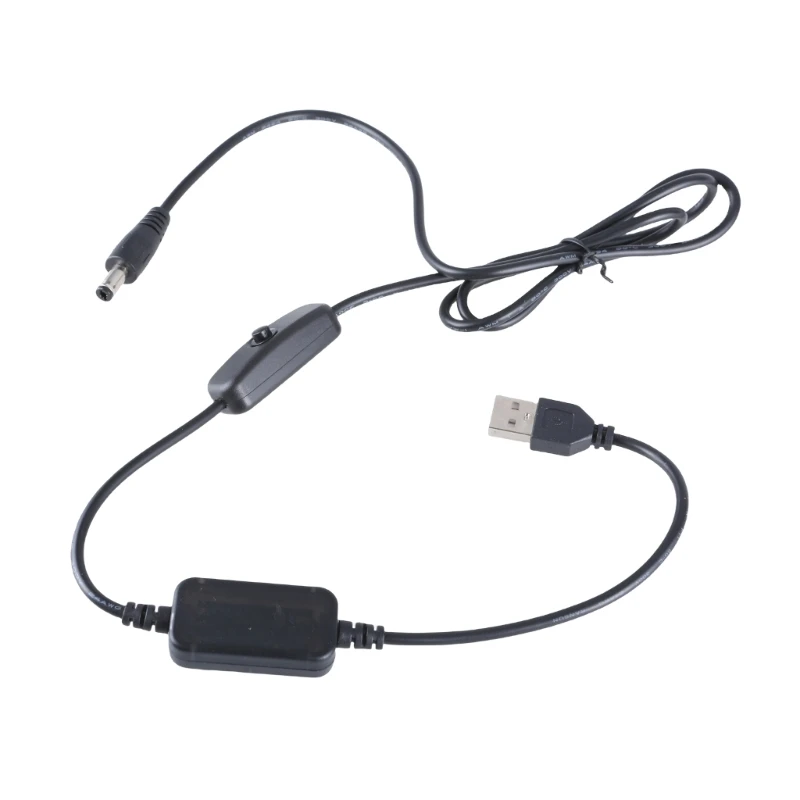 Кабель-переходник USB-DC12V повышающий преобразователь напряжения USB кабель