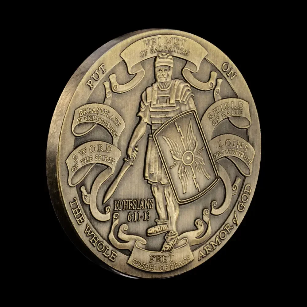 

Бронзовая монета "Броня Бога"