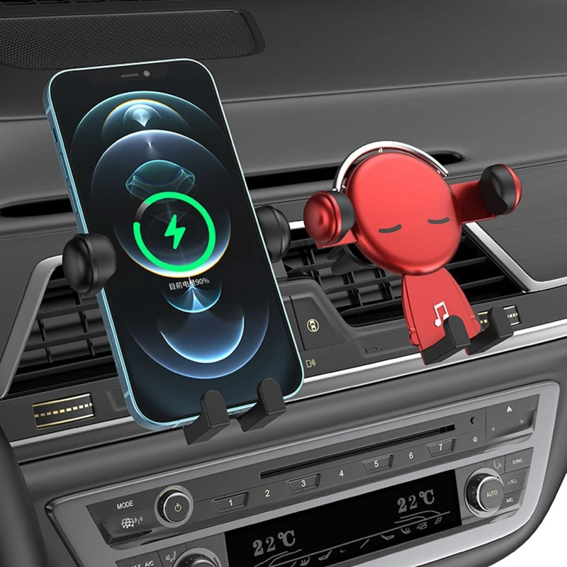 

Автоматическое гравитационное крепление для мобильного телефона, держатель для смартфона, автомобильная подставка с креплением на вентил...