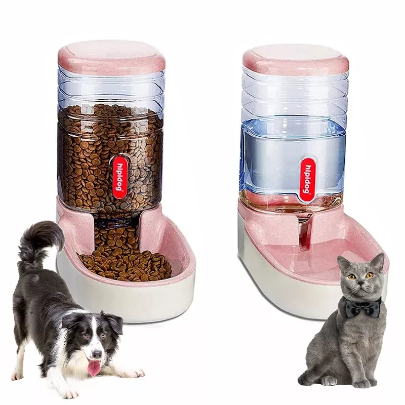 

2023NEW Cat Drinker Feeder Kitten Water Food Dispenser Automatic Feeder Drinker for Cats Dogs Pet Cats Water Fountain Cat Access