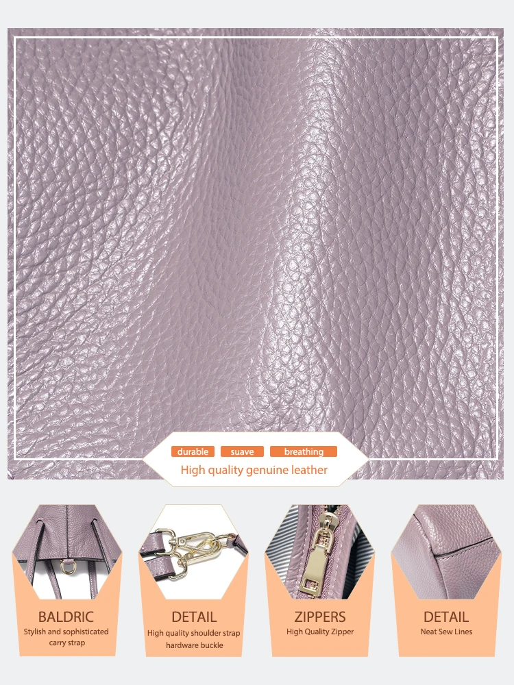 Женская Маленькая Сумка Через Плечо Zency Из Мягкой Кожи В Форме Ведра