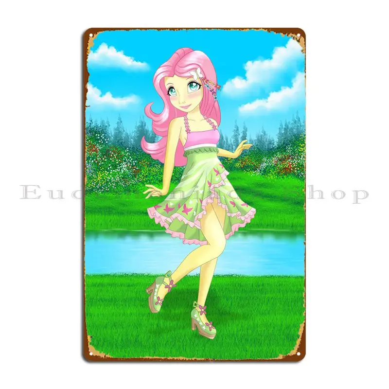 

Fluttershy Equestria Girl Metal Plaque Poster Vintage Garage Custom Cinema Custom Tin Sign Poster