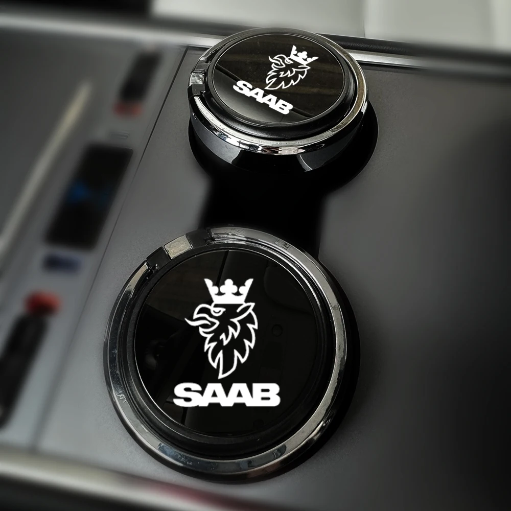 Новая автомобильная пепельница черное зеркало нажимной тип для SAAB автозапчасти