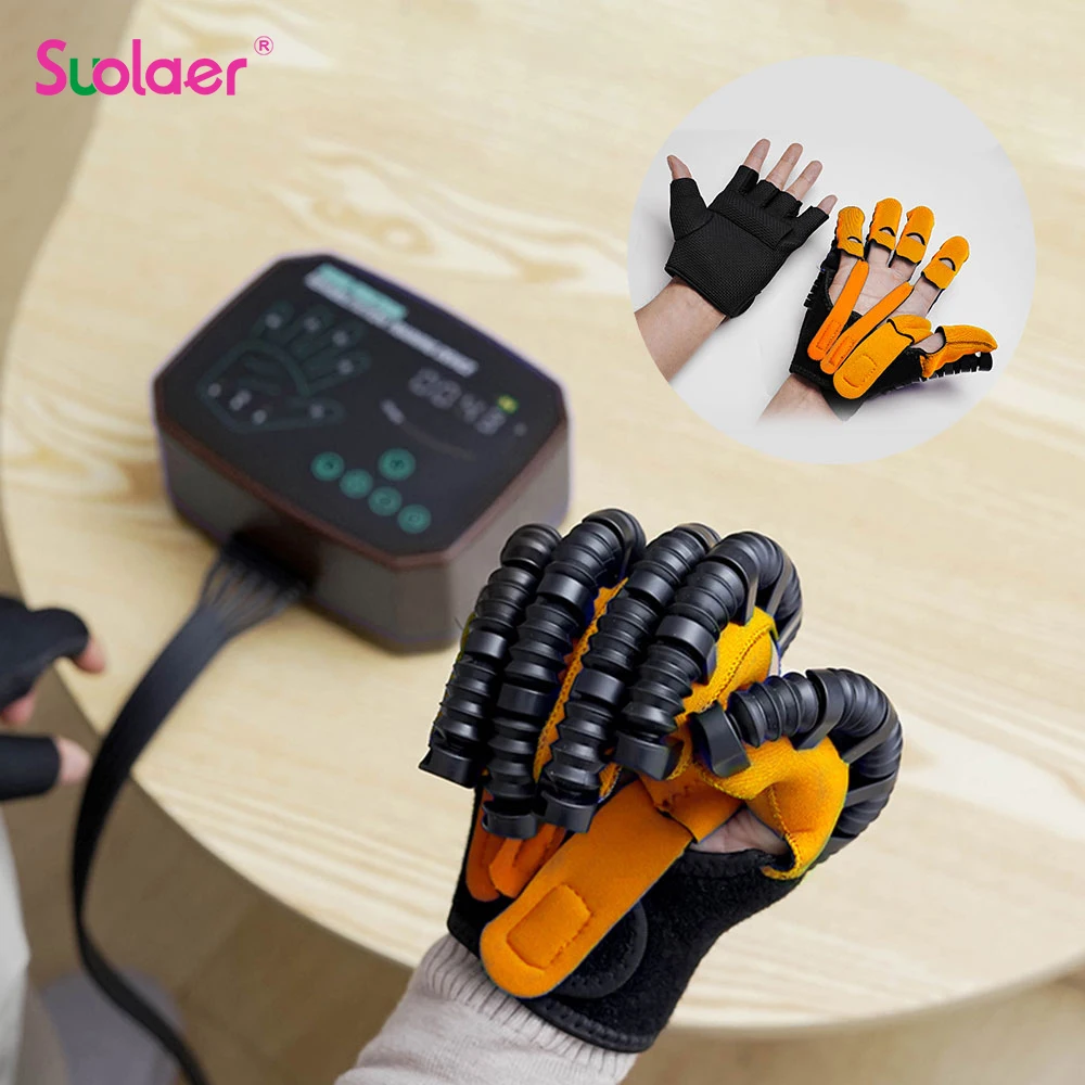 

Hemiplegia Stroke Aids Finger Rehabilitation Robot Training Gloves Hand Brace Trainer Cerebral Infarction Surgery Recovery Tools