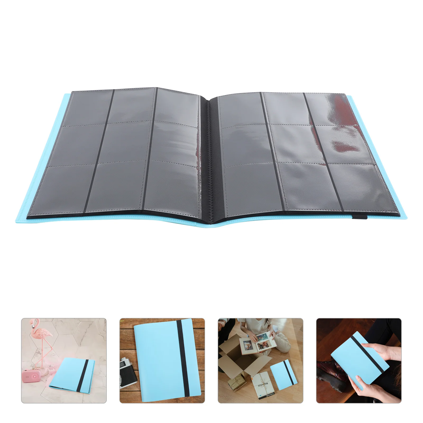 

Album Binder Holder Sleeves Photocard Pocket Trading Football Book Zipper Collect Protection Container Protectors Collector