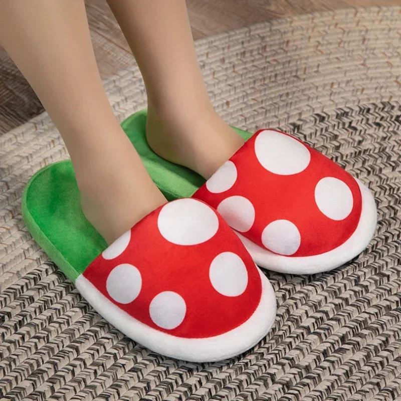 Забавные плюшевые тапочки с растениями Chomper кавайные теплые героями