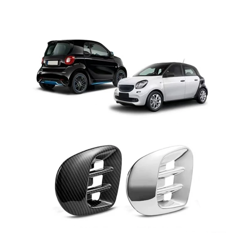 Car Air Outlet Trim Frame Inlet Protective Cover For Mercedes Benz Smart 453 Fortwo 2015-2020 Accessories Carbon Fiber