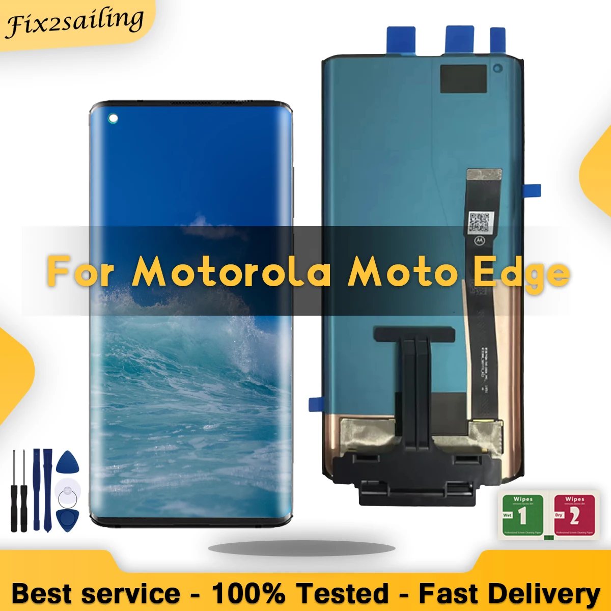 6 7 &quotОригинальный ЖК-дисплей для Motorola Moto Edge XT2063-3 сенсорный экран дигитайзер в