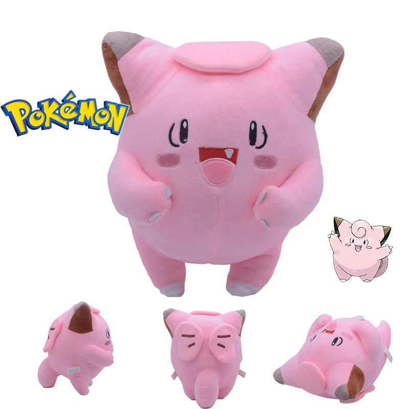 

Плюшевая кукла Pokemon Clefairy, 25 см, милый розовый Аниме периферийный милый карманный монстр, мягкая игрушка, милый подарок на день рождения для д...