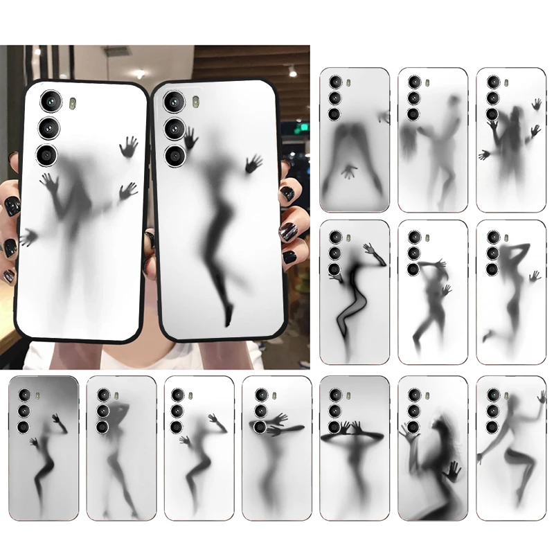 

Sexy Woman Silhouettes Phone Case for Motorola G72 G13 G32 G53 G51 G71 G31 G41 G22 G60 G52 G200 GStylus G30 G10 G20 G50 G Pure
