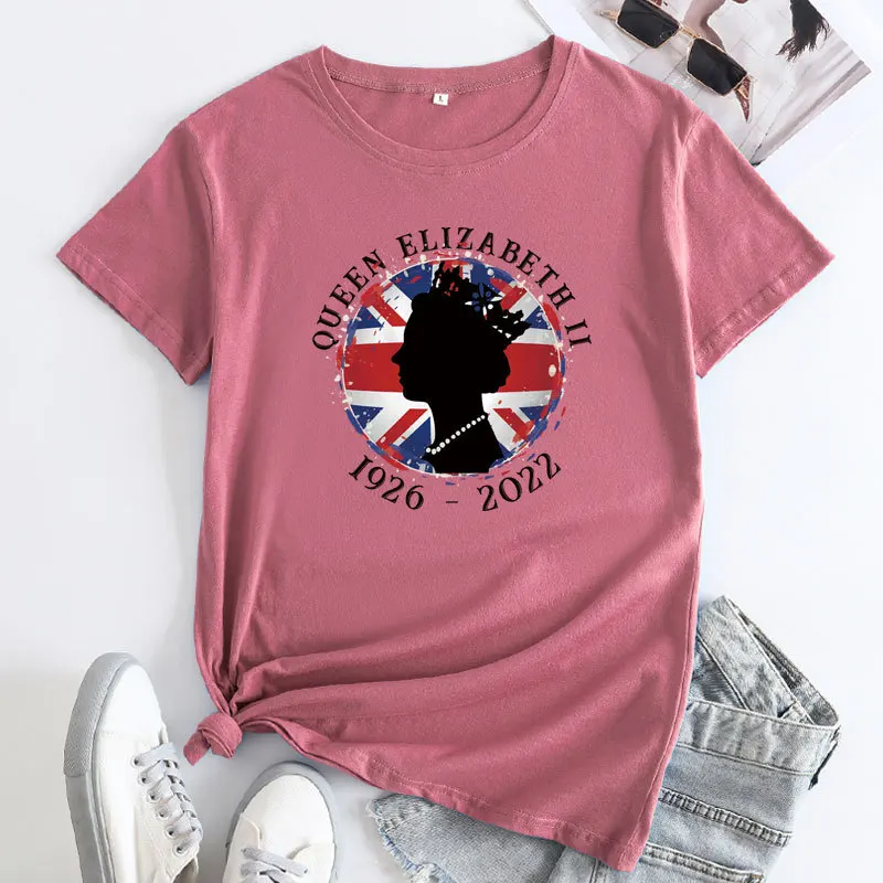 

Женская хлопковая Футболка с круглым вырезом, коротким рукавом и круглым вырезом