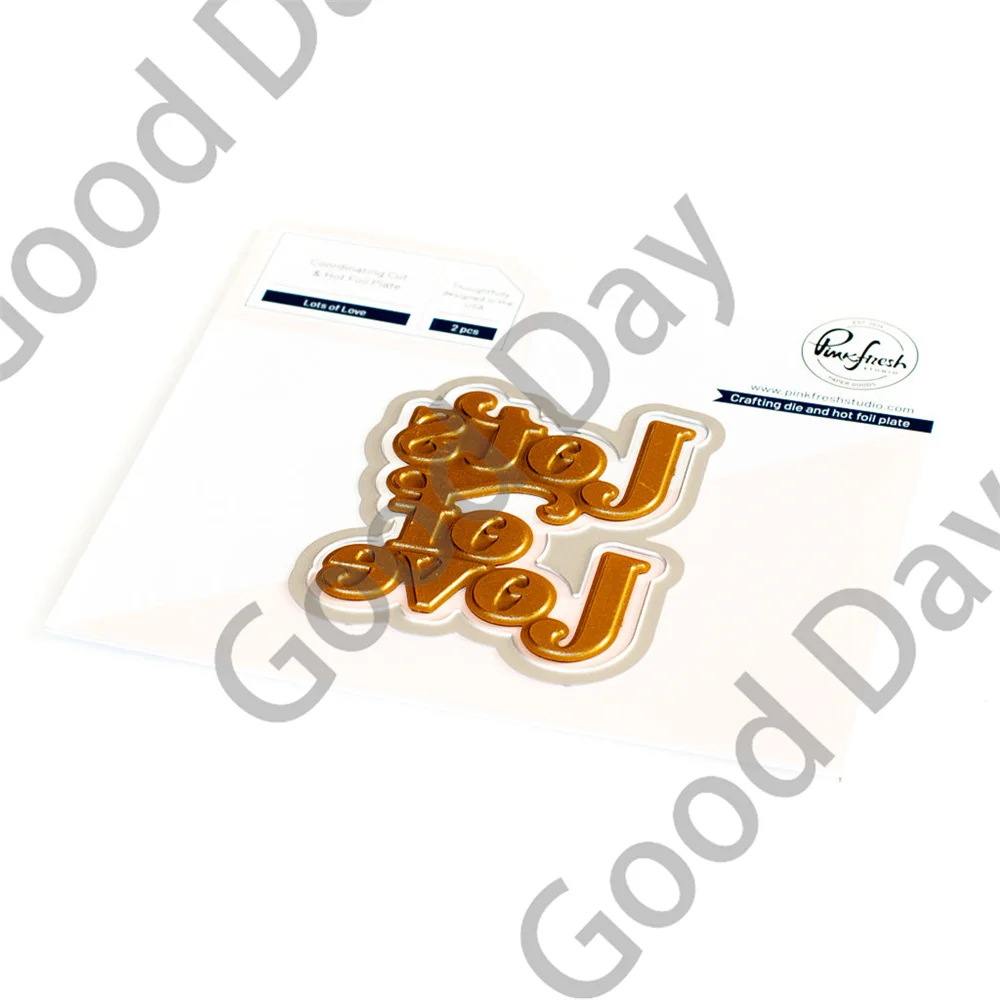 

Metal Cutting Dies Hot Foil Scrapbook Diary Decoration Embossing Template Diy Greeting Card Handmade New Arrival Lots of Love