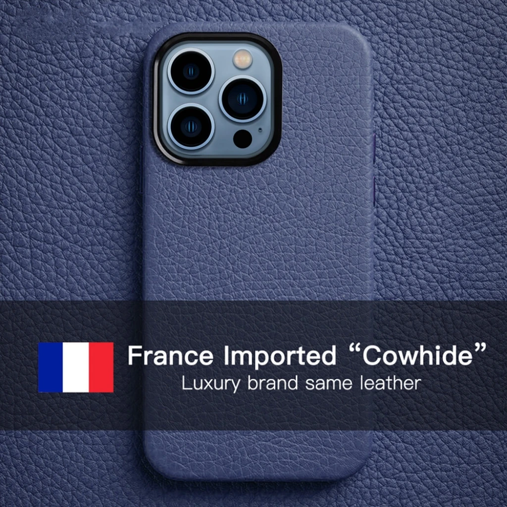 

Melkco France Premium Genuine Leather Phone Case for iPhone 13 Pro Max 12 mini Luxury Brand Same Cow Business