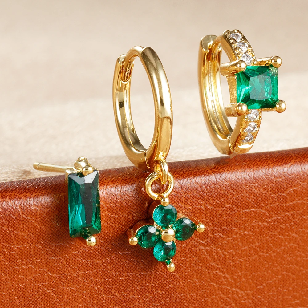 3 шт. серьги-подвески из нержавеющей стали