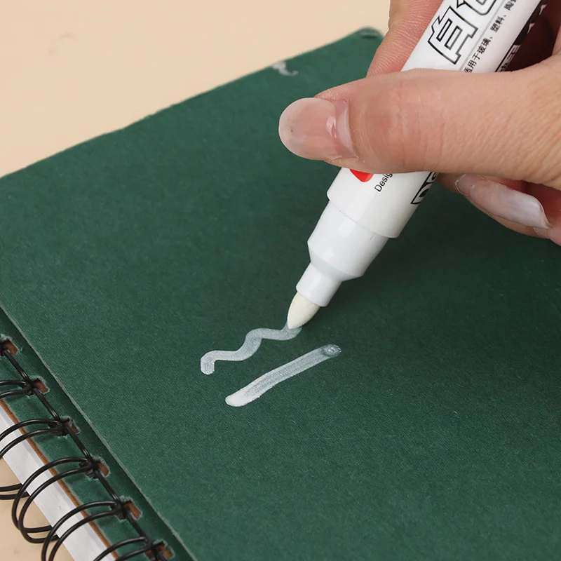 3/5pcs White Marker Metal Permanent Marker For Leather Fabri