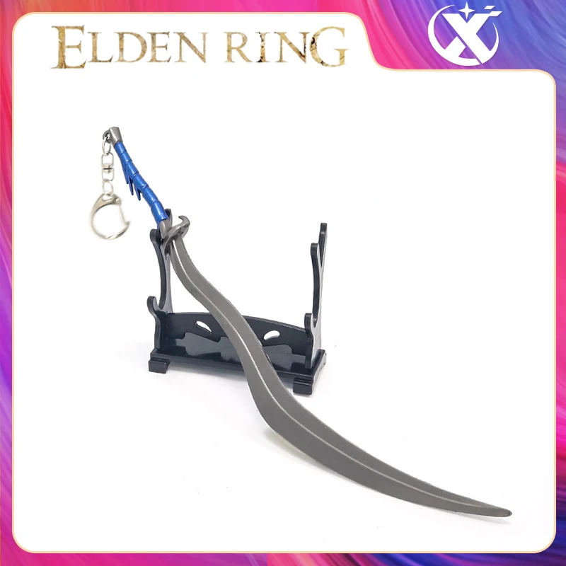 Juego de anillos Elden para niños, arma Fang periférica de Bloodhound de 22CM, juguetes de aleación de Metal, adornos, regalos de colección