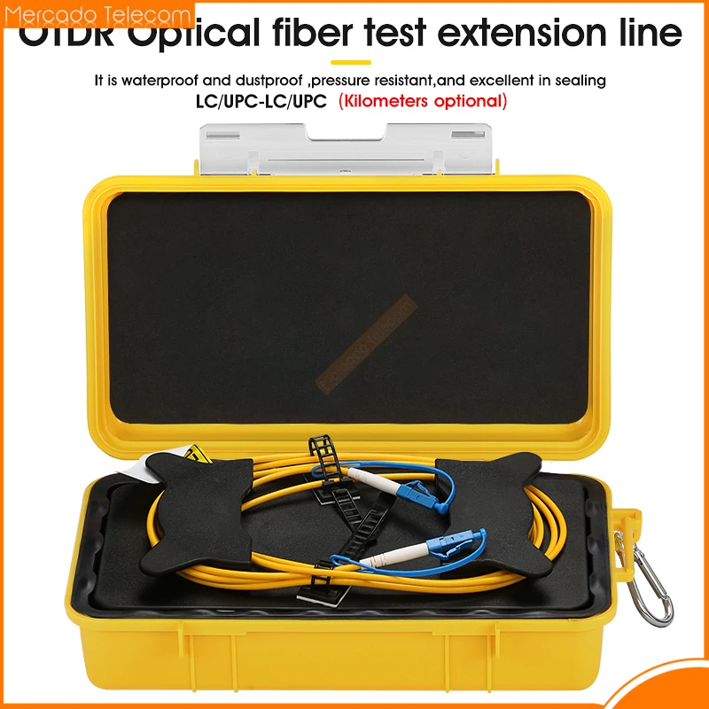 Free Shipping LC/UPC-LC/UPC OTDR Dead Zone Eliminator,Fiber Rings ,Fiber Optic OTDR Launch Cable Box 1km SM 1310/1550nm