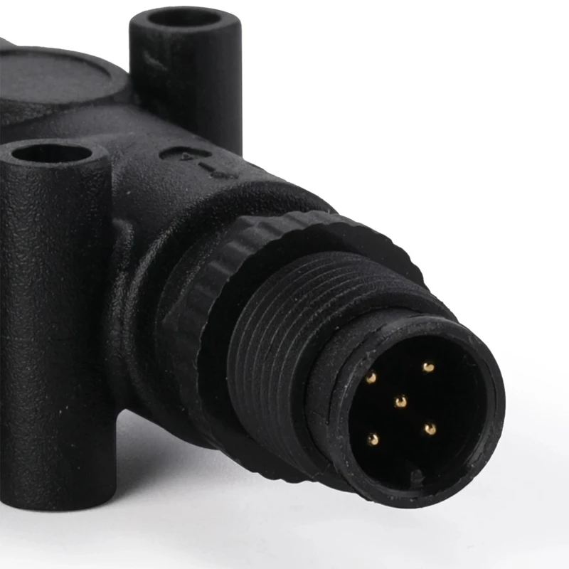 Разъем NMEA 2000 T 4-портовый 5-контактный резьба M12 IP67 (N2k) (теплий) Т-образный разъем для