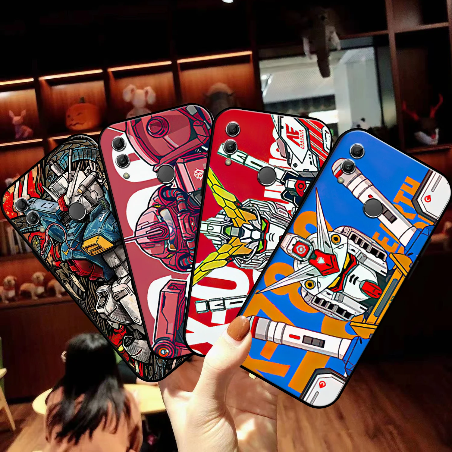 

Mobile Suit Gundam Phone Case For Huawei Honor 10 V10 10i 10 Lite 20 V20 20i 20 Lite 30S 30 Lite Pro Coque Soft Black