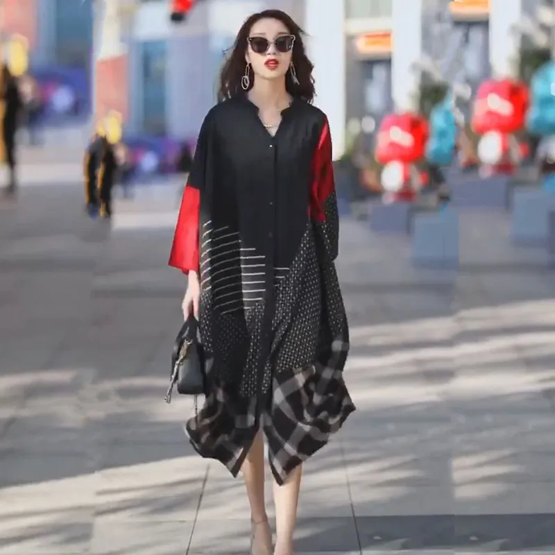 

2022 Spring Summer New Large Size Loose Women's Clothing Retro Ethnic Style Cotton Linen Coat Windbreaker Women JP99