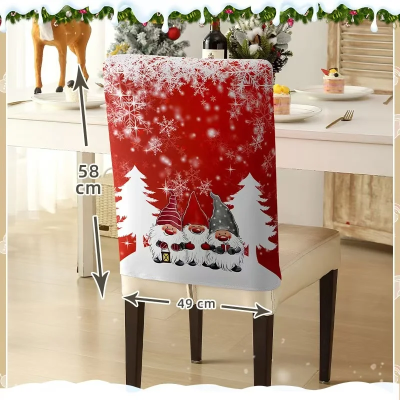 Поиск рождественских чехлов на стулья для столовой эластичные рождественские