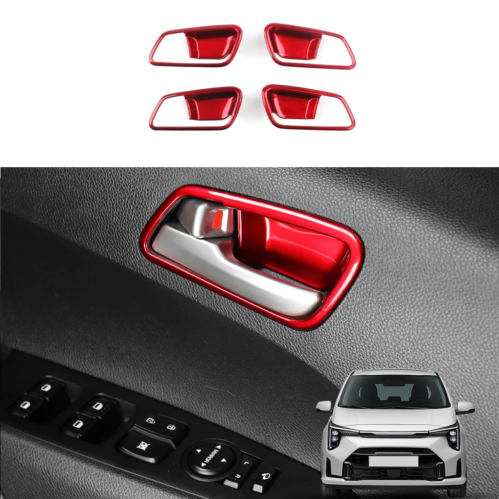 

Для Kia Morning Picanto красный интерьер центральной консоли переключения передач фара кнопка окна крышка верхняя отделка вентиляционного отверстия