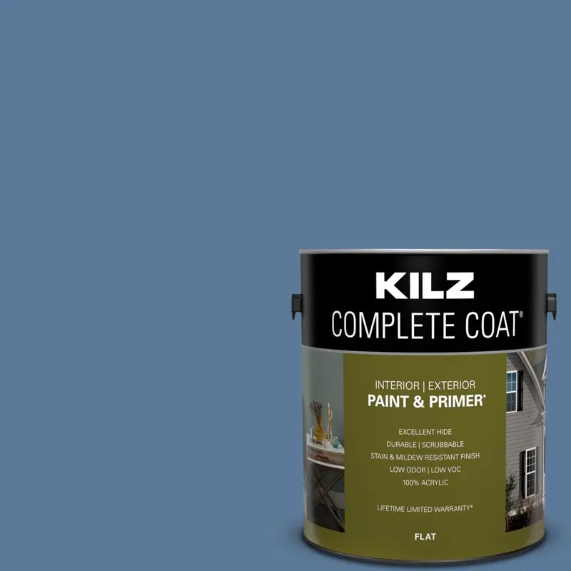 

Coat Paint & Primer, Interior/Exterior, Flat, Ripped Jeans, 1 Gallon