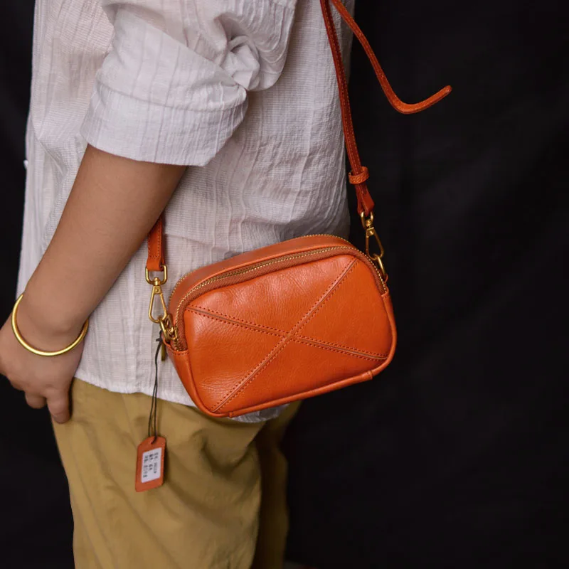 AETOO первый слой воловьей кожи дизайн литературная кожаная сумка в стиле ретро