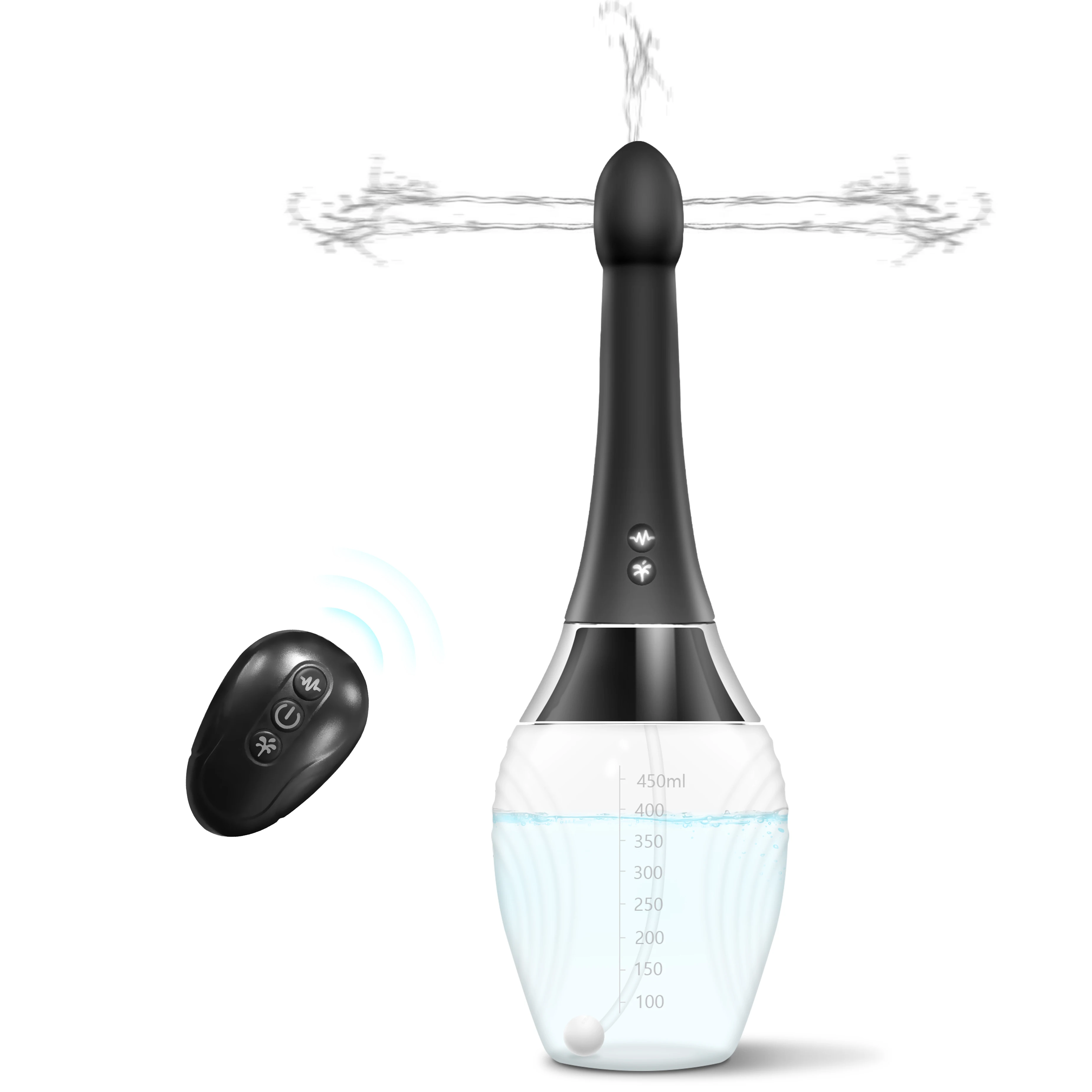 

Automatic Electric Enema Cleaning Vibrator 7 V-Modes Men Anal Plug Dilator Vagina Cleansing Sex Toys for Women Prostate Massager