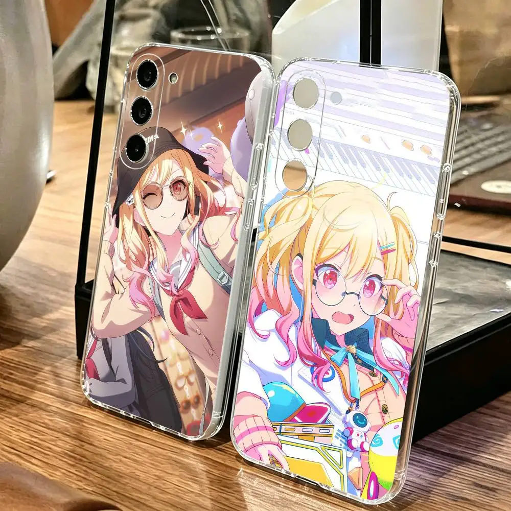 Фото Чехол для телефона Tenma Saki Game P-Project S-Sekai для Samsung A10,12,20,21S,30,31,40,50,51,52,70,71, прозрачный чехол №1