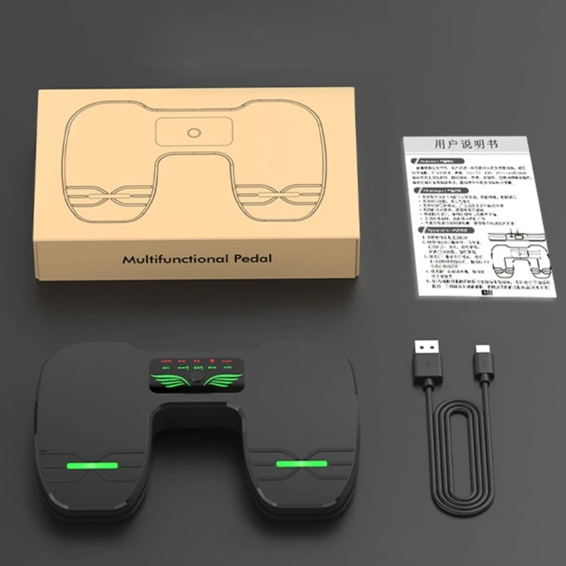 Бесшумная педаль переворачивания страниц Беспроводная ножная Двойной