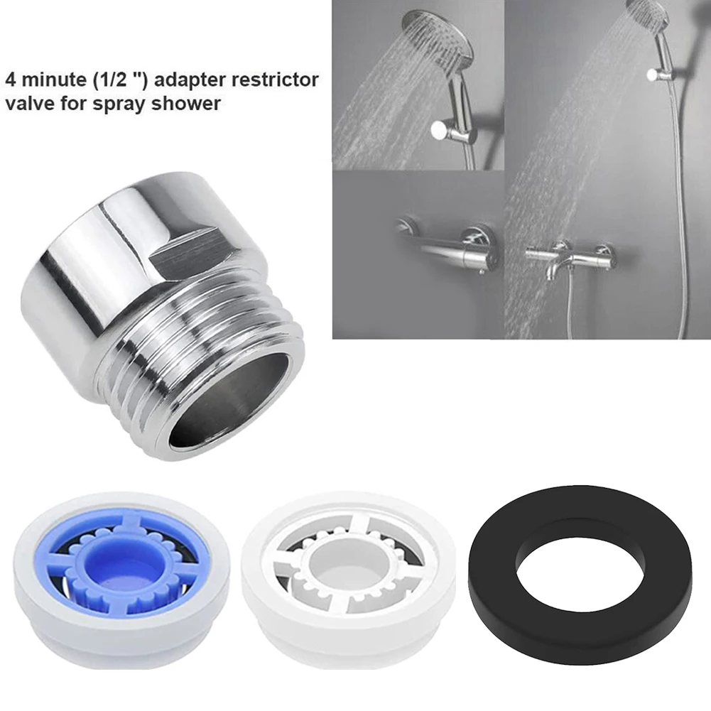 

Shower Adapter Restrictor Valve For Spray Shower Head Bathroom Shower Water Saving Accessories Water Flowing Regulator