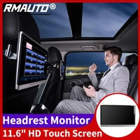 11 6 inch android car monitor headrest ips touch screen hd 1080p video wifiusbsdbluetoothfm transmitterspeaker
