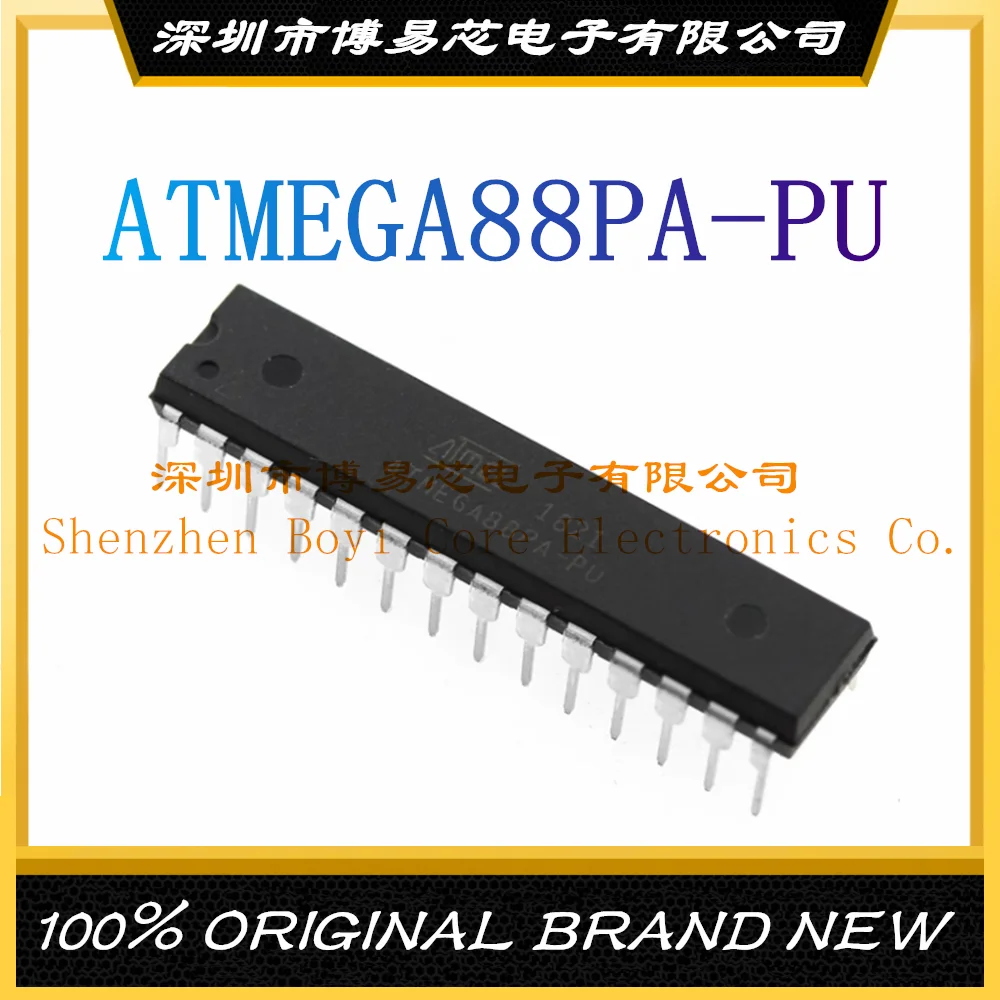 ATMEGA88PA-PU посылка DIP-28 AVR 20 МГц флэш-память: 4K @ x16bit ОЗУ: 1KB MCU (MCU/MPU/SOC)