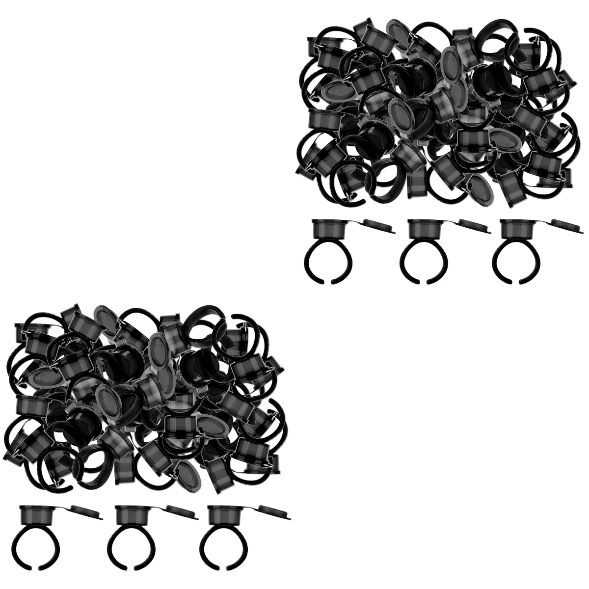 

100 Permanent Makeup Pigment Holder Tattooing Pigment Ring Cup