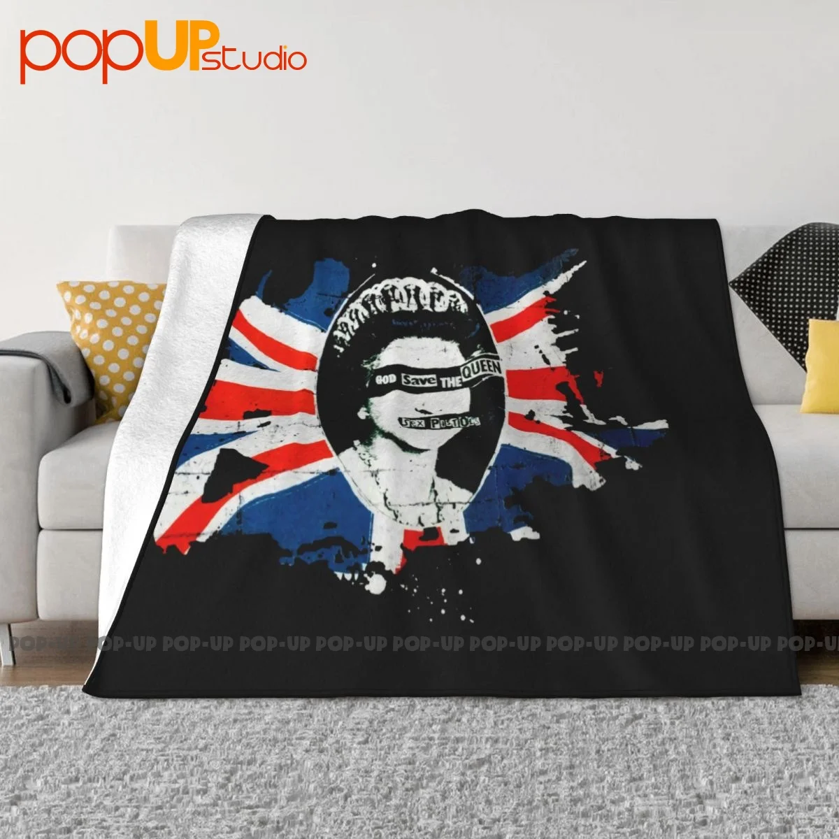 Пистолеты для секса God Save The одеяло королевы, пушистые, Утолщенные, двухцелевые, из искусственного меха норки для дивана, спальни