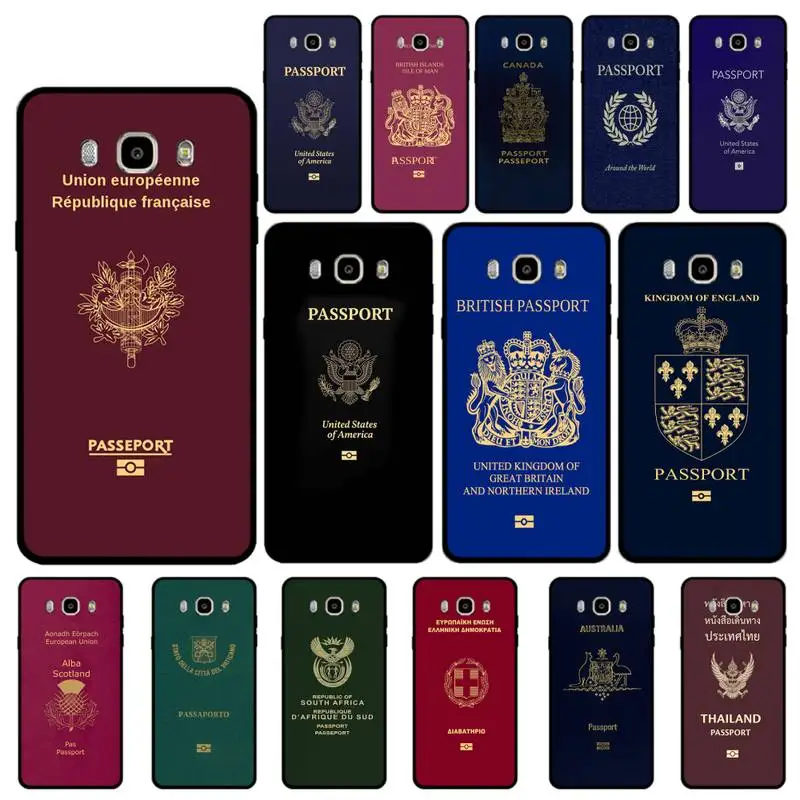 

MaiYaCa Algerian Passport Phone Case for Samsung J 4 5 6 7 8 prime plus 2018 2017 2016 J7 core