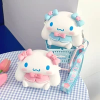 original sanrio anime toys mymelody kt cute storage coin purse headphone bag pendant silica gel bag birthday gift