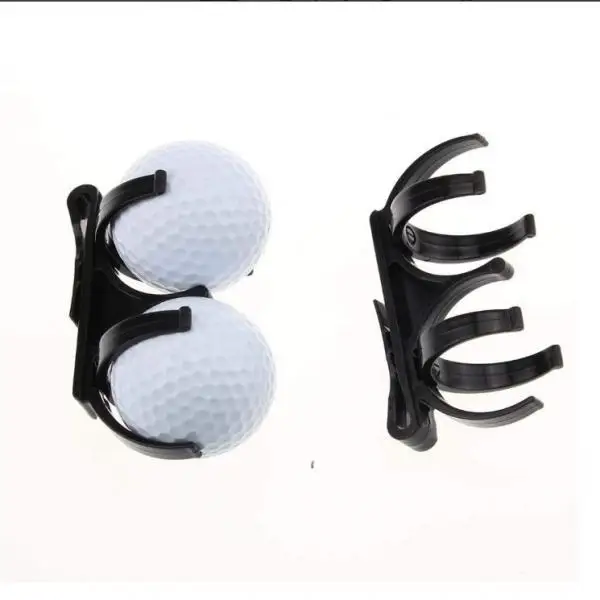 

2pcs Golf Clip Magic Ball Games Accessory Golf Balls Holder Claws Black for Golf Practice Training