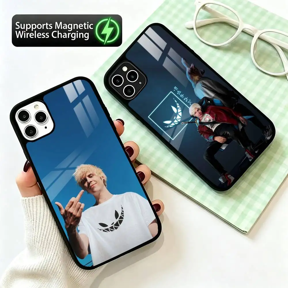 Фото Чехол для телефона El Rubius-OMG для iPhone 17, 16, 15, 14, 13, 12, 11 Plus, Pro с поддержкой магнитной беспроводной зарядки №1