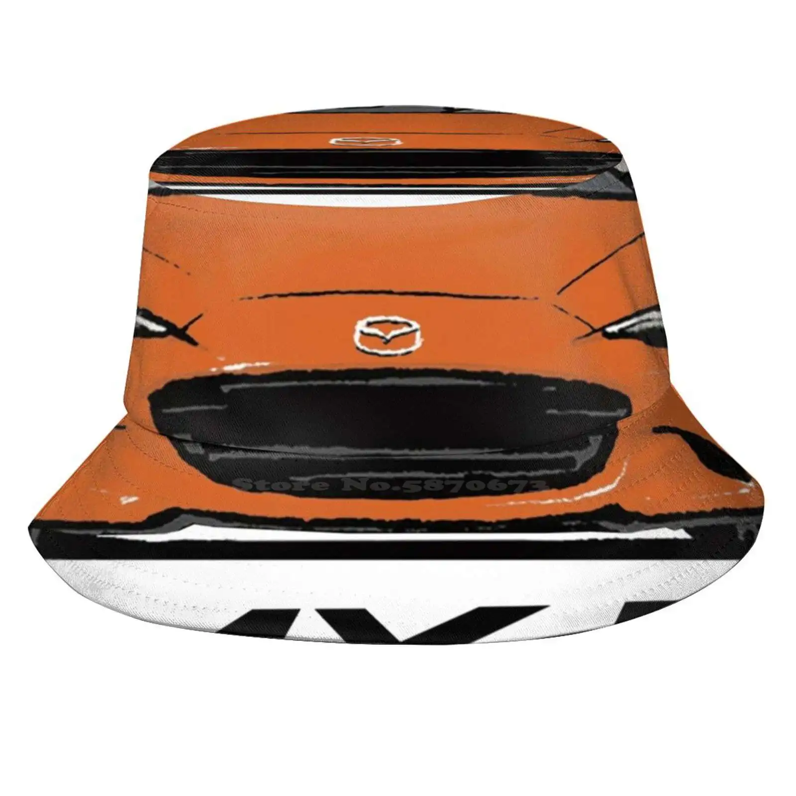 Mx5 Miata 30-я годовщина оранжевая Солнцезащитная шляпа рыбака Панамы Nd Roadster Jdm