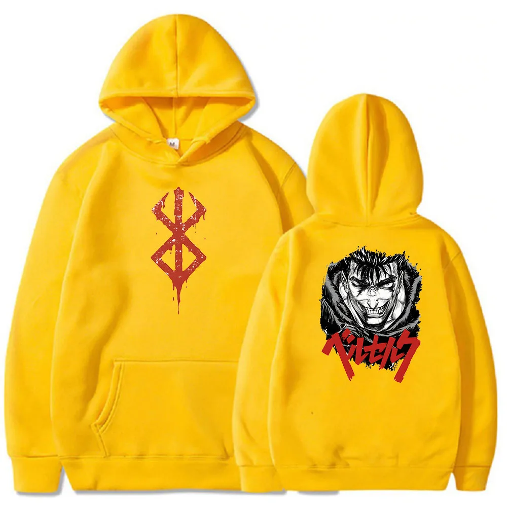 

Kid's Hoodies Anime Black Swordsman Sweatshirt Harajuku Berserk Guts Print Pullovers Boys Clothes Girls Tops Long Sleeve Casual