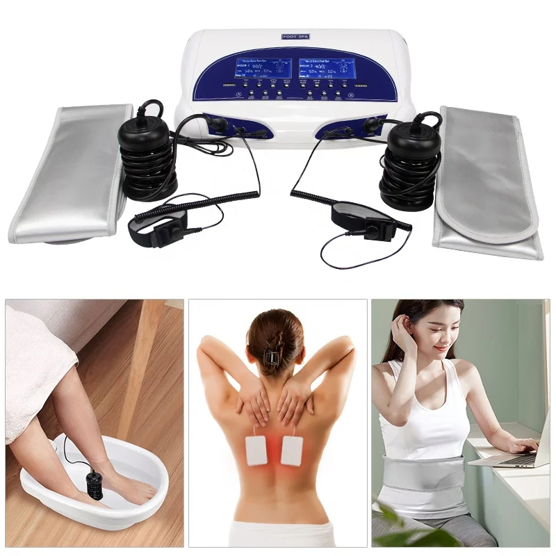 

HK-805H Dual User Detox Ionic Foot Bath Ion Cleanse Spa Machine Rehabilitation Therapy Supplies Detoxification For Foot CE 80HZ