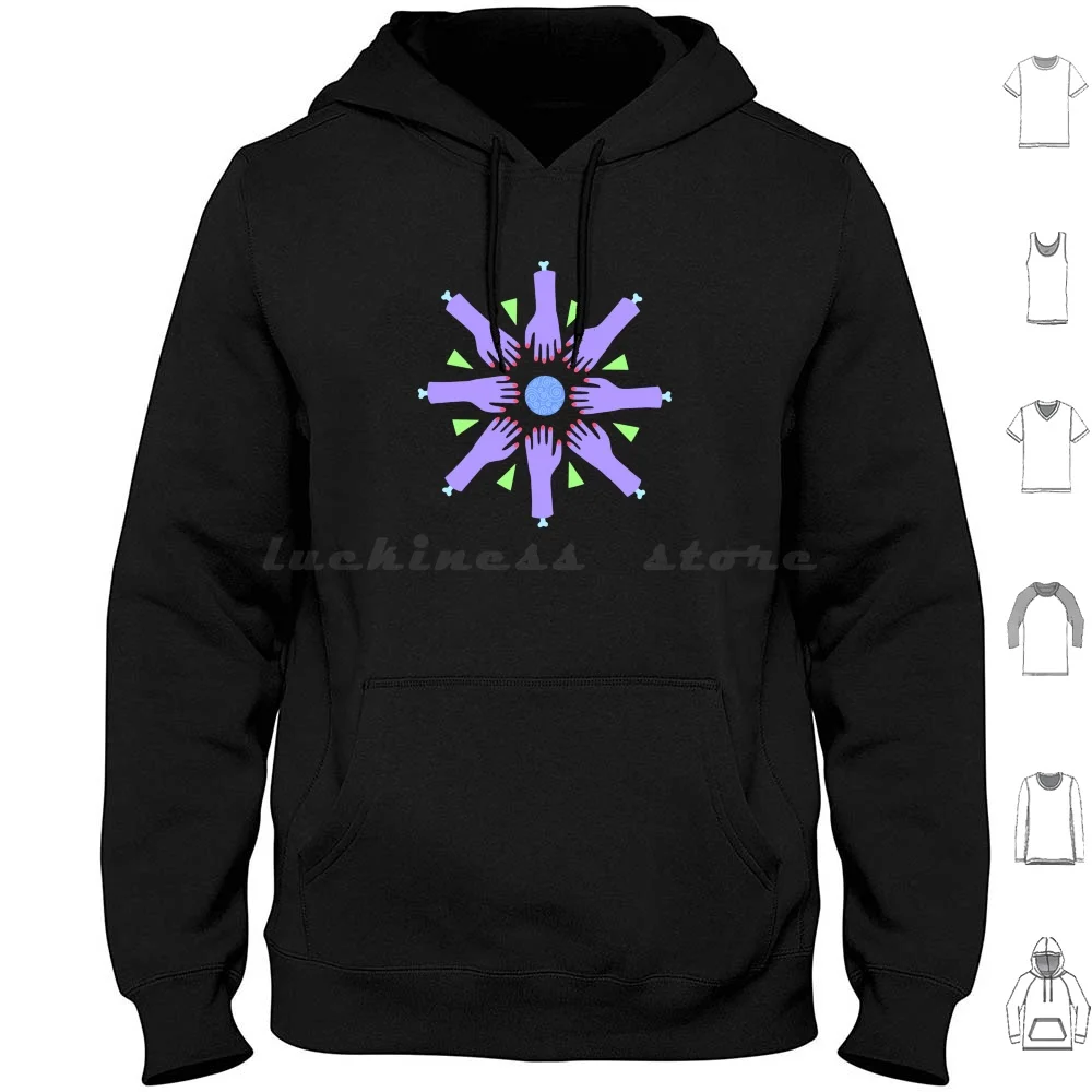 

See Your Future Here Hoodies Long Sleeve Crystal Ball Future Fortune Teller Spooky Mystic Hands Graphic Mystery Magic