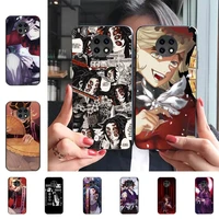 lvtlv douma kokushibou demon slayer anime phone case for redmi 8 9 9a for samsung j5 j6 note9 for huawei nova3e mate20lite cover