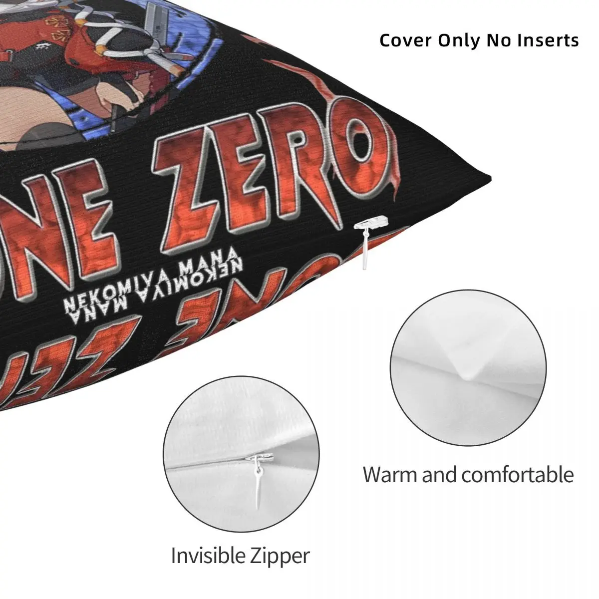 Наволочки Y2K Home Zenless Zone Zero Nekomiya ManaDecor многоразмерные на молнии аксессуары для