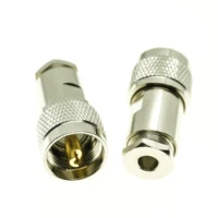 1x pcs pl259 so239 so 239 uhf male clamp solder for rg58 rg142 rg223 rg400 lmr195 50 3 cable brass rf connector coaxial adapter