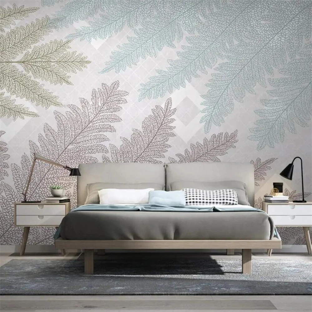 

beibehang шелковые обои скандинавские тропические растения